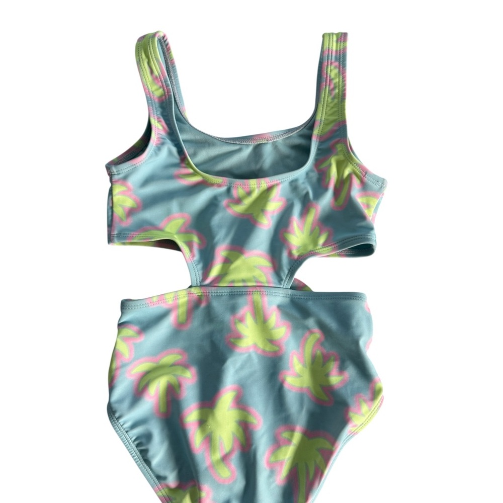 Old Navy Kids Bikini - Blue and Yellow Palms - Picture 3 of 5